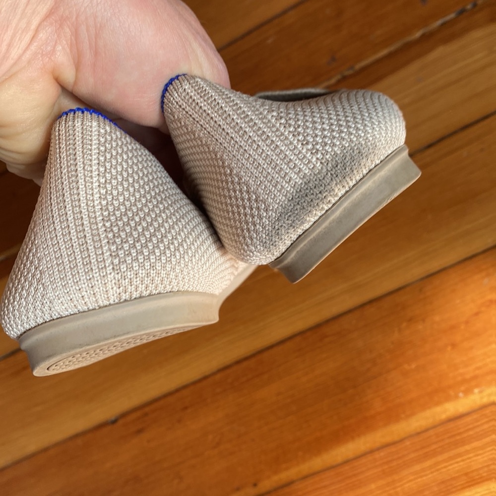Rothy's Loafers | Tan & Cream Texture | Rounded Toe Flats | Size 8 - Picture 7 of 11